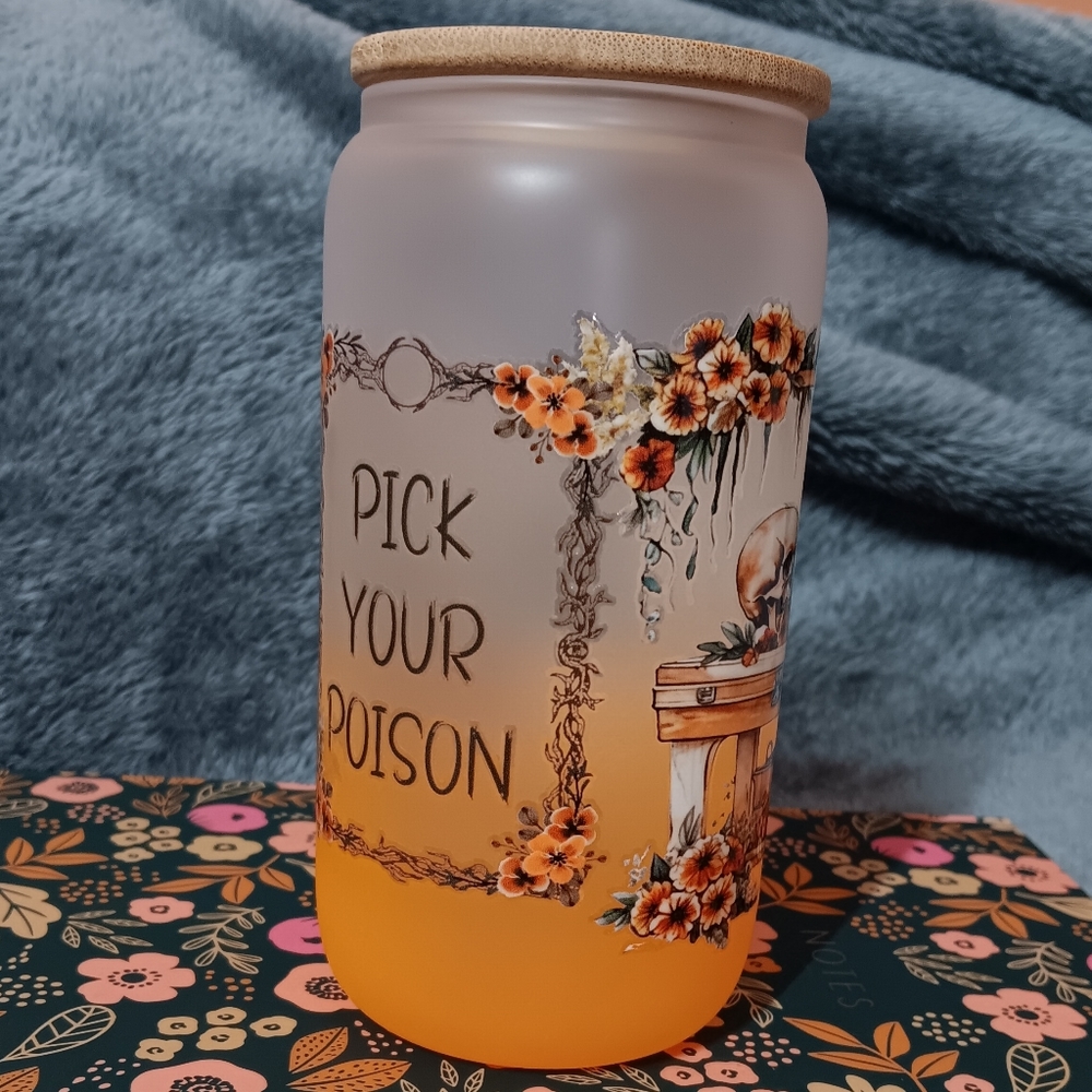 16oz Cold Drink Frosted Beer Glass Cold Drinks